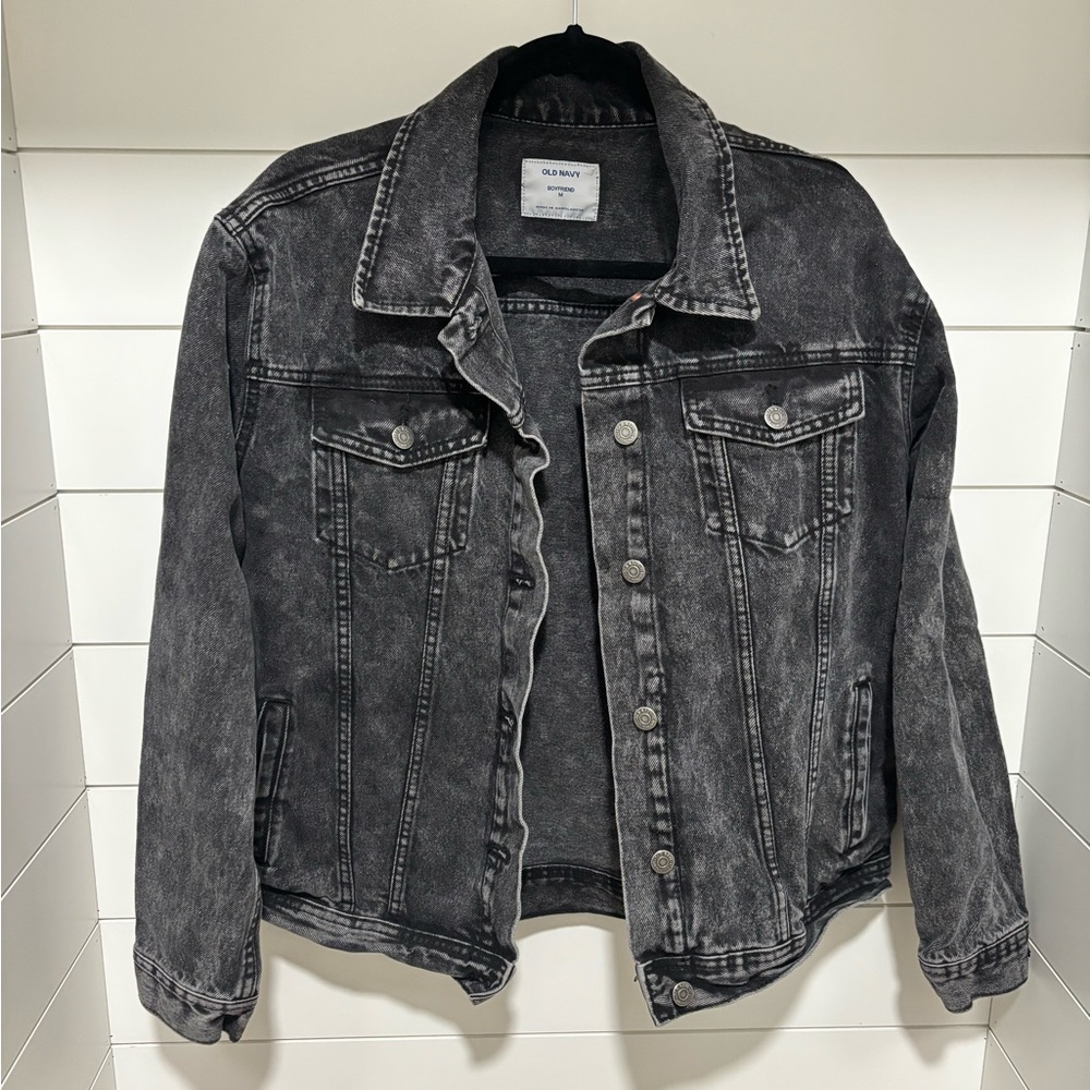 Old Navy Charcoal Boyfriend Jacket